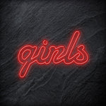 "Girls" LED Neon Schrifzug - NEONEVERGLOW
