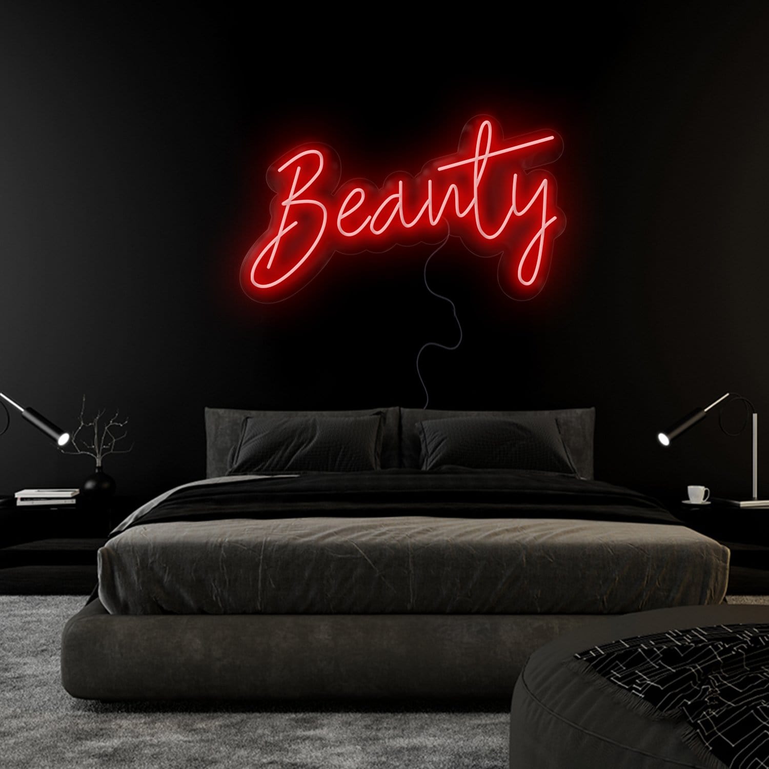 "Beauty" LED Neon Sign Schriftzug - NEONEVERGLOW