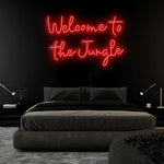 "Welcome To The Jungle" LED Neonschild Sign Schriftzug - NEONEVERGLOW