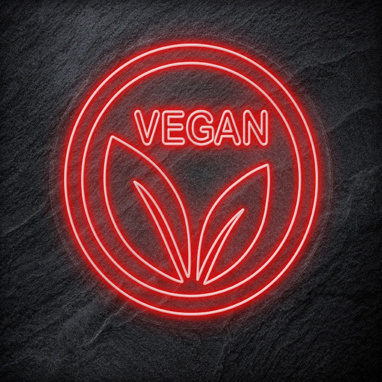" Vegan" LED Neonschild - NEONEVERGLOW