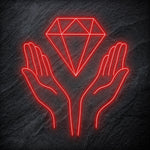 "Diamand" LED Neonschild - NEONEVERGLOW
