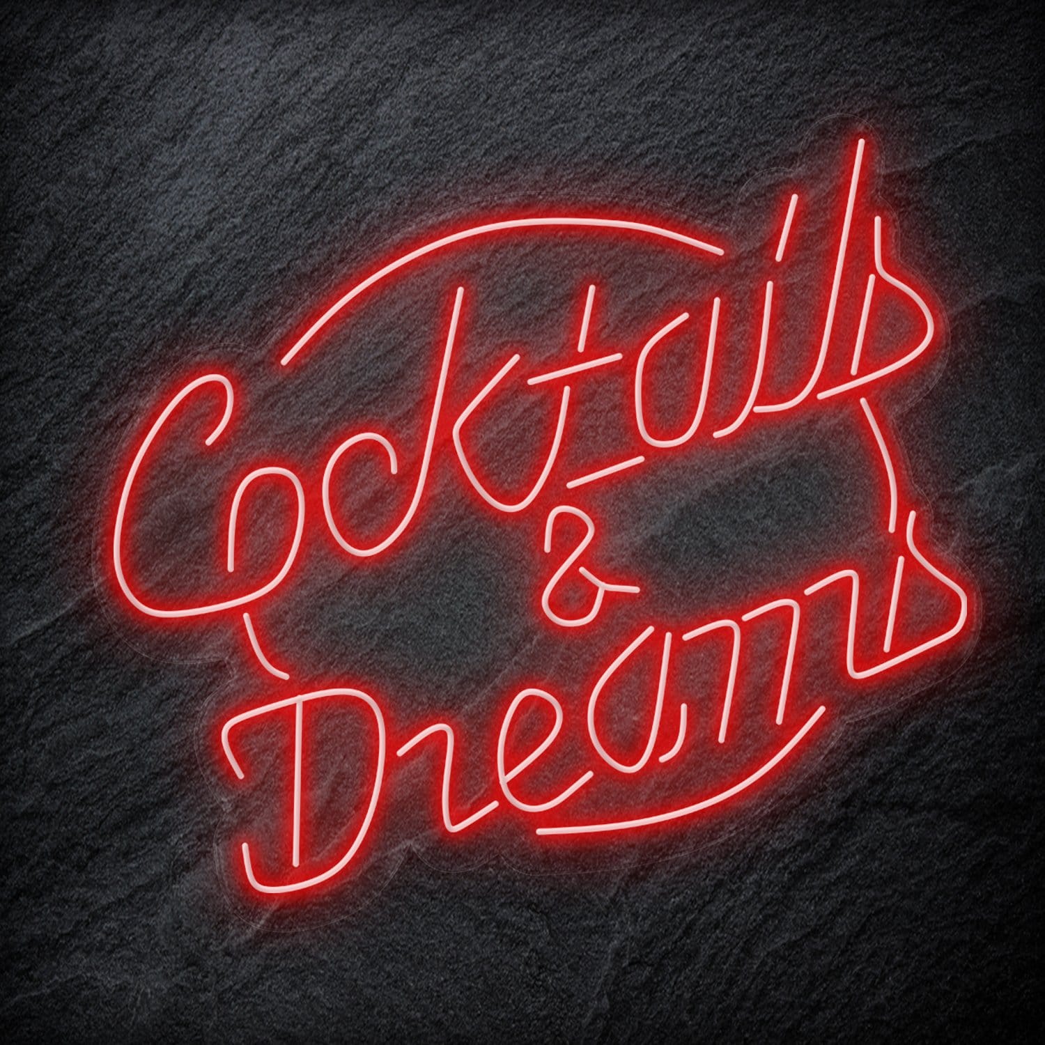 "Cocktails & Dreams" LED Neonschild Schriftzug Sign - NEONEVERGLOW