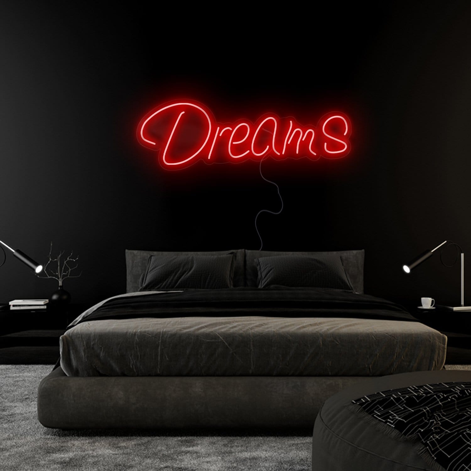 "Dreams" LED Neon Sign Schriftzug - NEONEVERGLOW