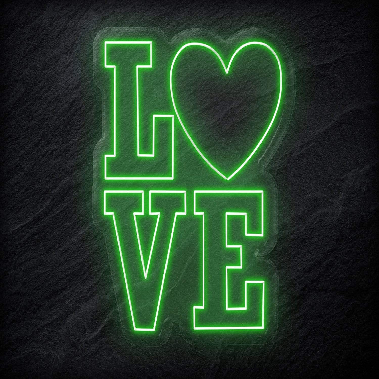 "LoVe" LED  Neon Schild - NEONEVERGLOW