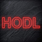 "HODL" LED Neon Schriftzug - NEONEVERGLOW