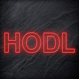 "HODL" LED Neon Schriftzug - NEONEVERGLOW