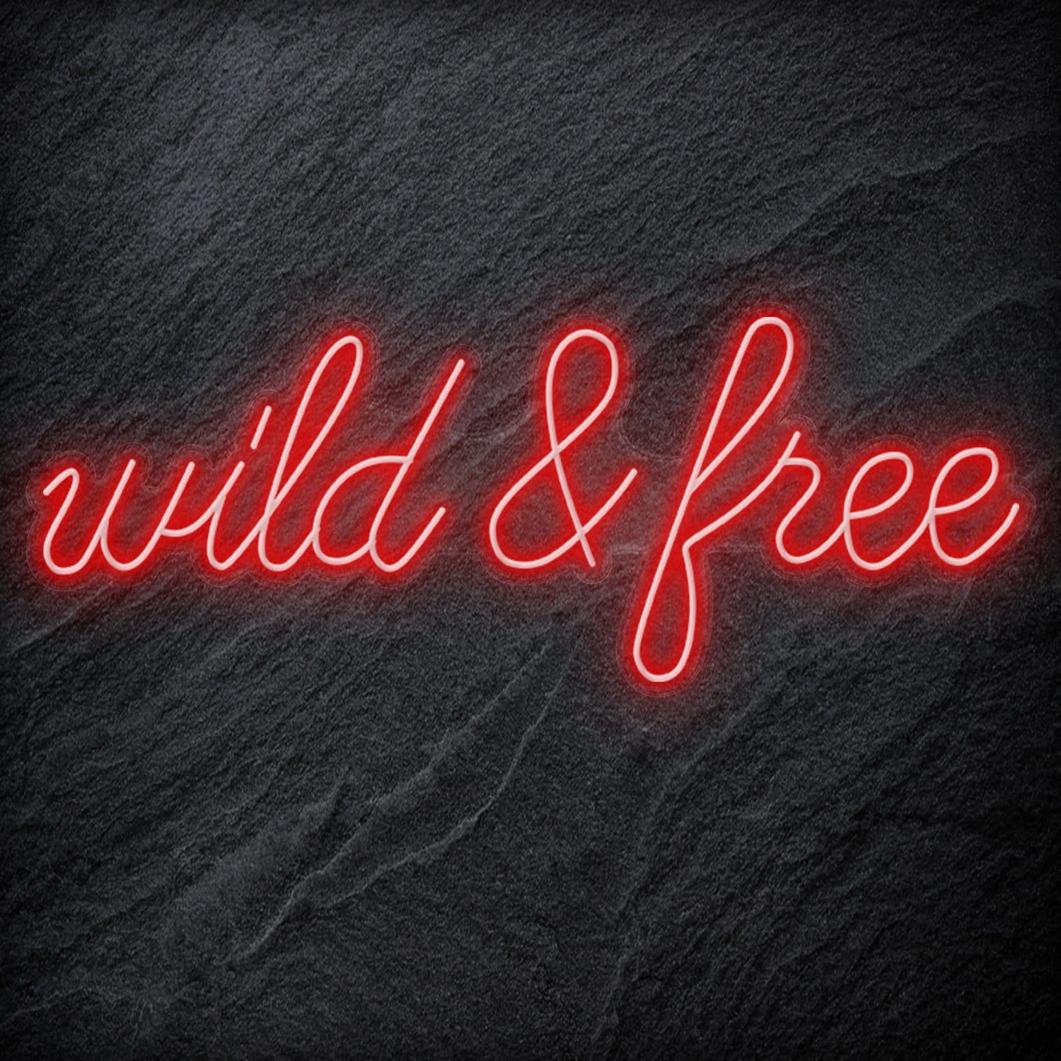 " Wild & Free " LED Neon Schriftzug - NEONEVERGLOW