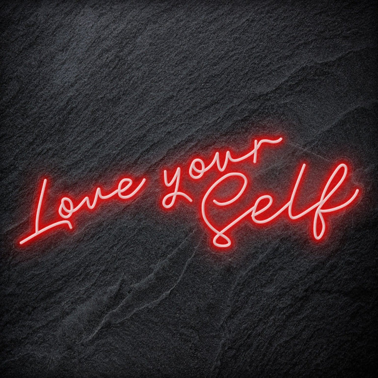 "Love Yourself" LED Neon Schriftzug - NEONEVERGLOW