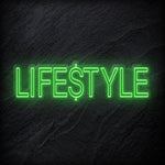 "Lifestyle" LED Neon Sign Schriftzug - NEONEVERGLOW