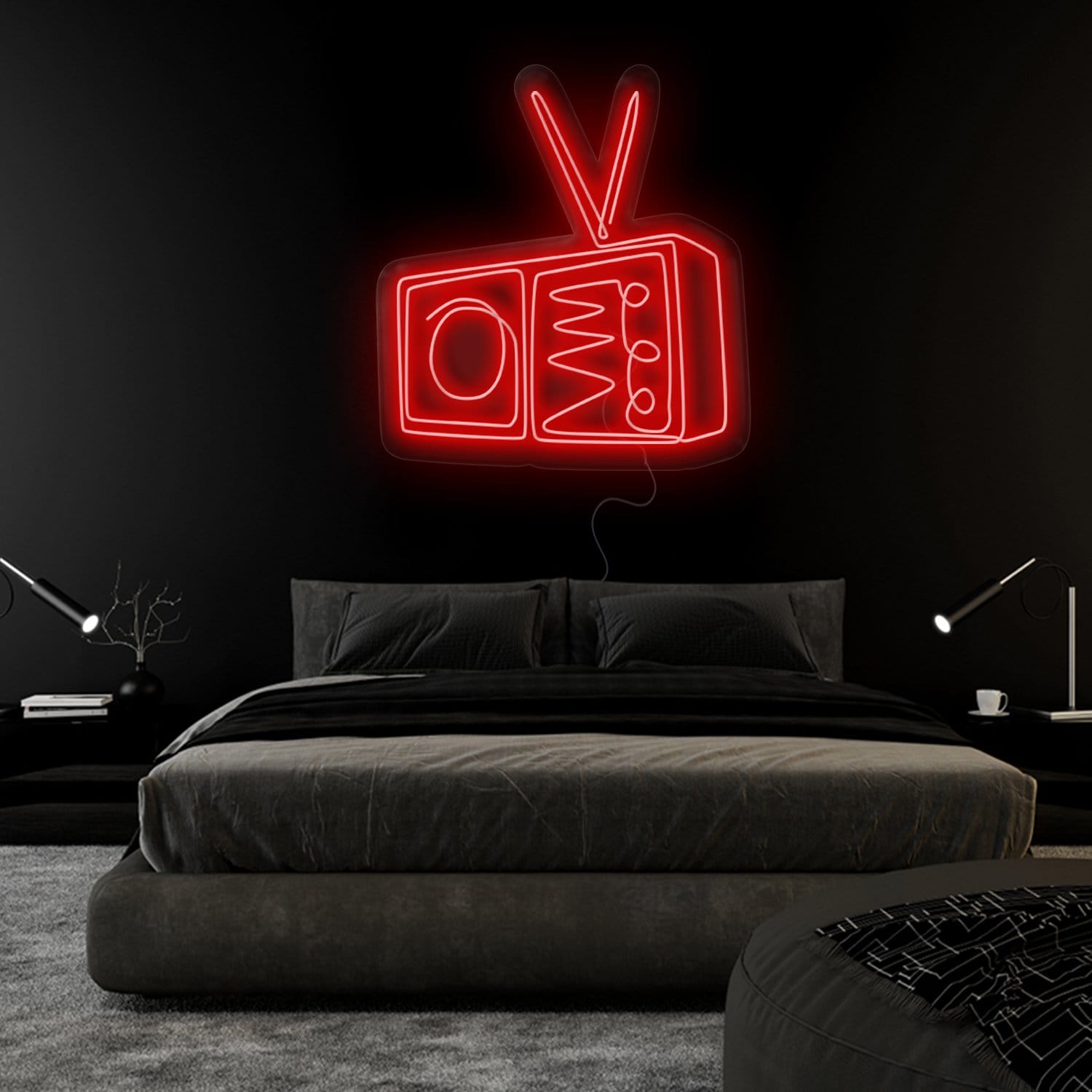 "TV Radio" LED Neonschild Sign - NEONEVERGLOW