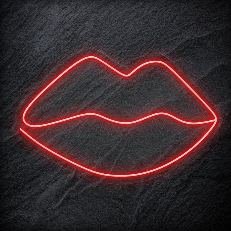 "Lippen" LED Neonschild Sign - NEONEVERGLOW