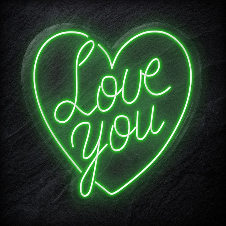 "Love You" LED Neonschild - NEONEVERGLOW