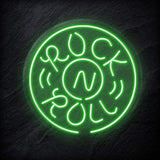 "Rockn Roll Musik" LED Neon Schild - NEONEVERGLOW