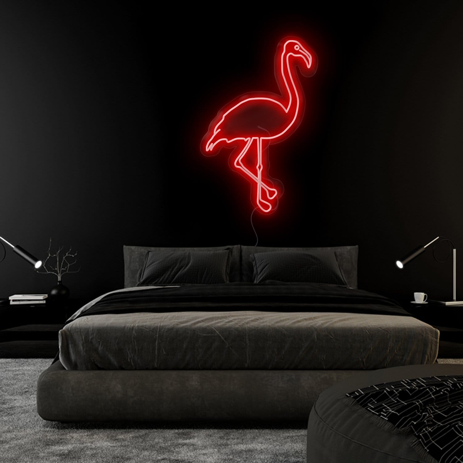 "Gans Bird" LED Neonschild Sign Schriftzug - NEONEVERGLOW