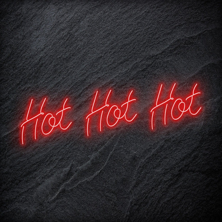 "Hot Hot Hot" LED Neon Schriftzug - NEONEVERGLOW