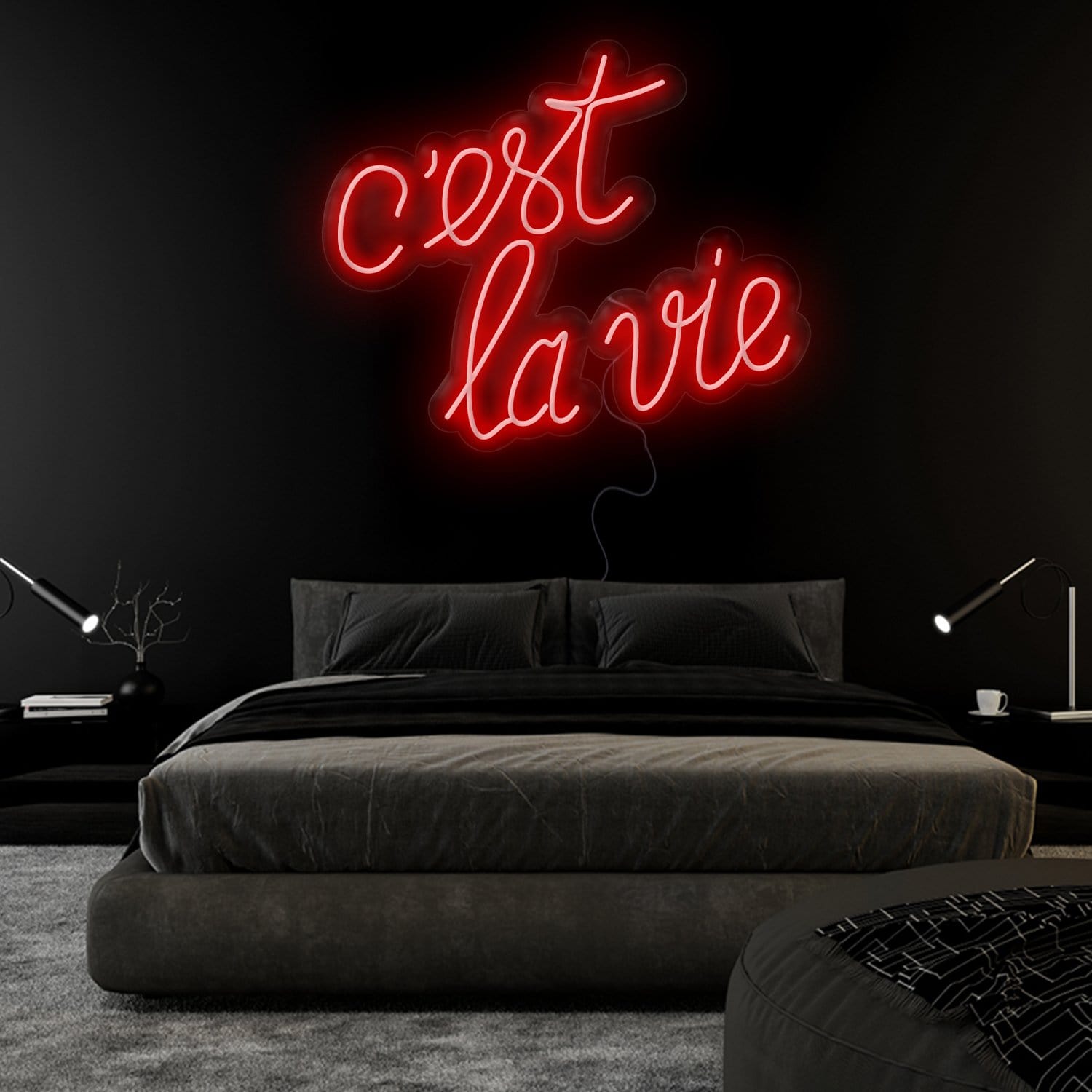 " C´est La Vie" LED Neonschild Sign Schriftzug - NEONEVERGLOW