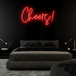 "Cheers" LED Neon Sign Schriftzug - NEONEVERGLOW