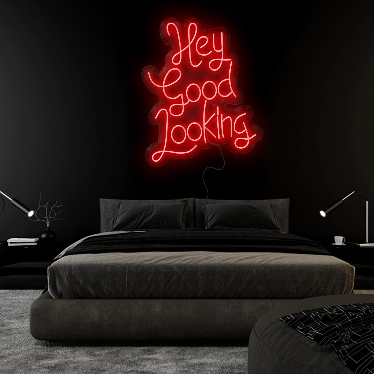 "Hey Good Looking" LED Neonschild Sign Schriftzug - NEONEVERGLOW