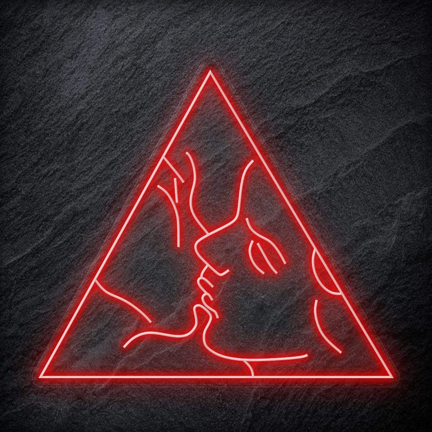 "Kiss" LED Neonschild Schriftzug - NEONEVERGLOW