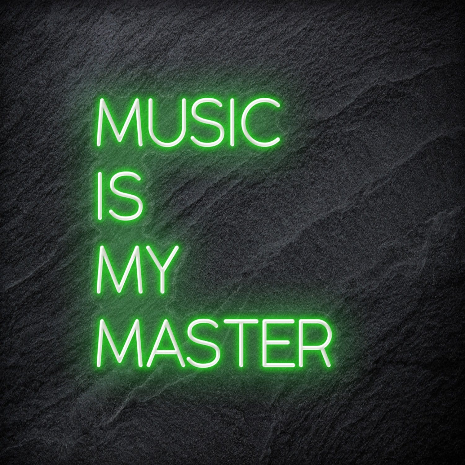 "Music Is My Master" LED Neon Schriftzug - NEONEVERGLOW