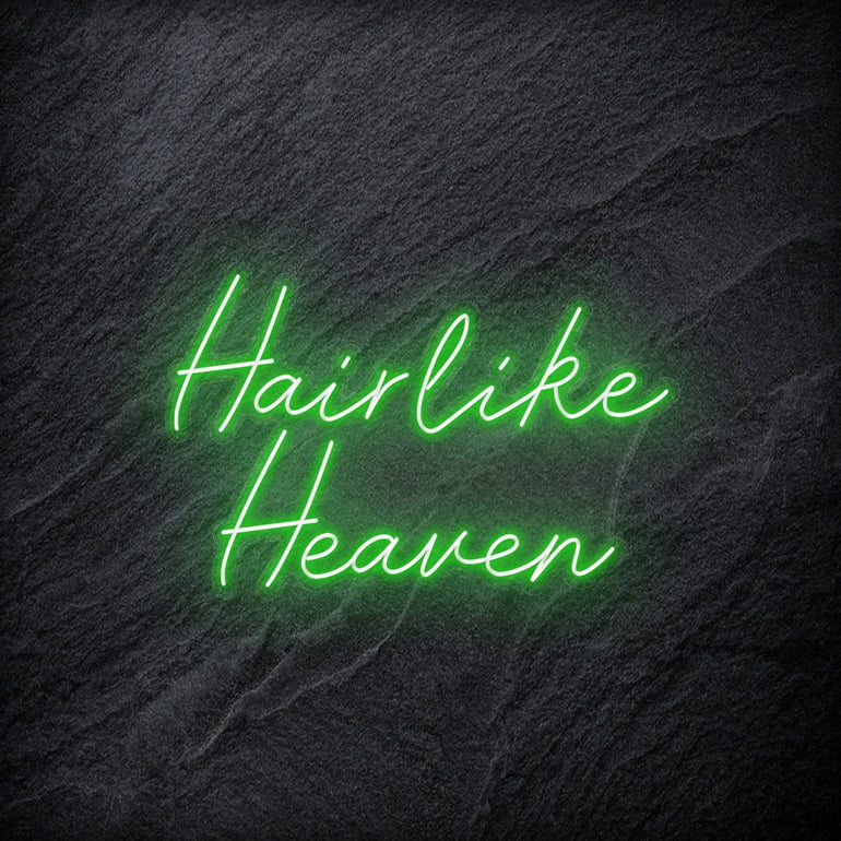 "Hairlike Heaven" LED Neon Schriftzug - NEONEVERGLOW