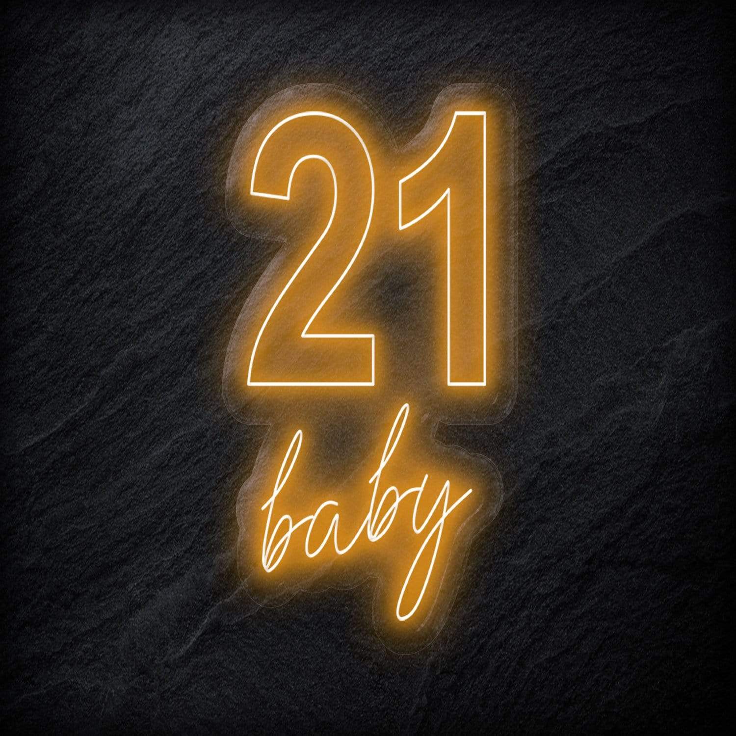 "21 Baby" LED Neon Sign Schriftzug - NEONEVERGLOW