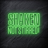 "Shaken Not Stirred" LED Neon Schriftzug - NEONEVERGLOW