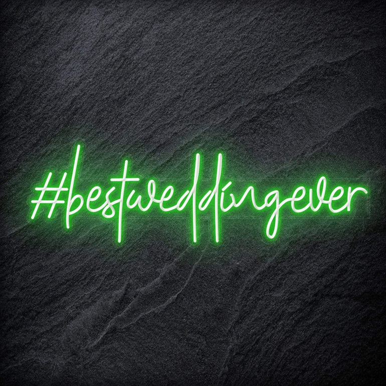 " Best Wedding Ever " LED Neon Sign Schriftzug - NEONEVERGLOW