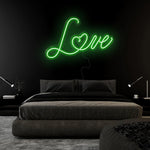 "Love" LED Neonschild Sign Schriftzug - NEONEVERGLOW