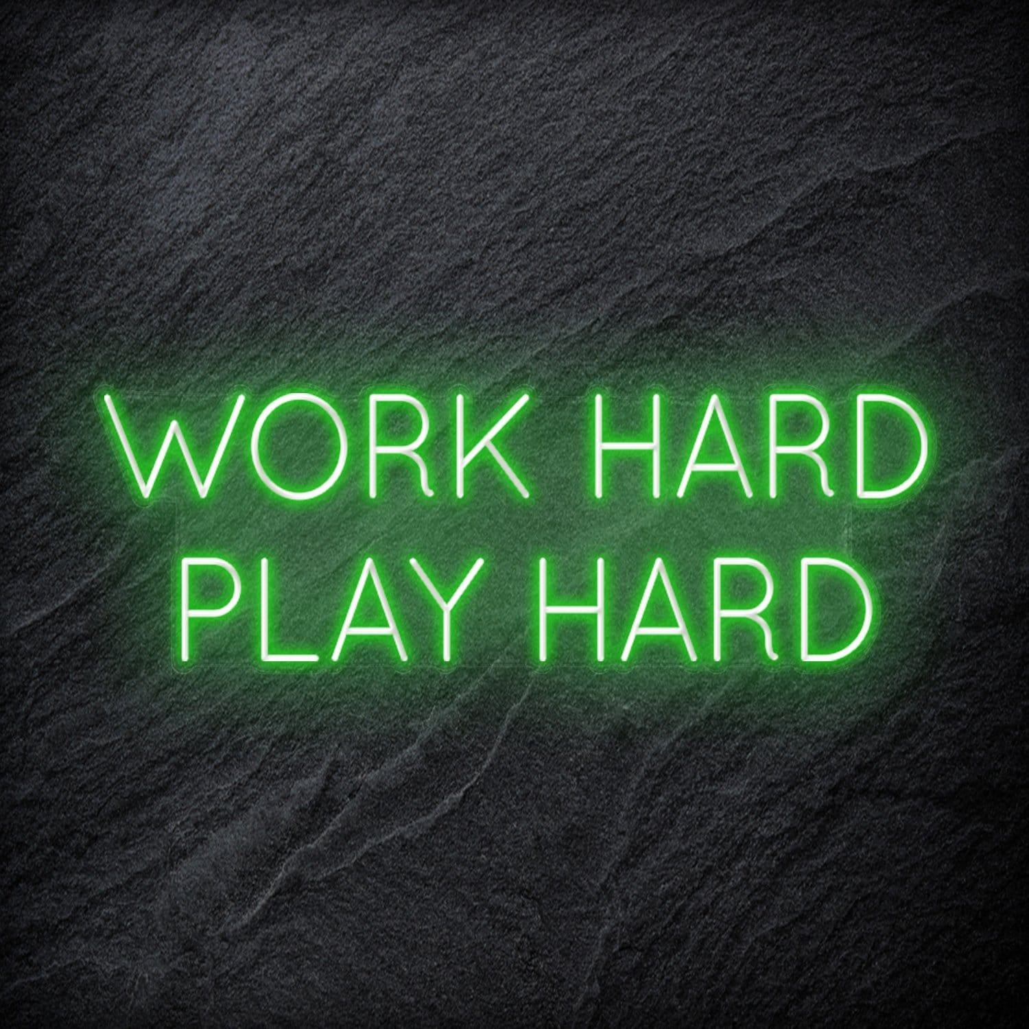 "Work Hard Play Hard" LED Neon Schriftzug Sign - NEONEVERGLOW