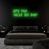"Let´s Talk" LED Neon Sign Schriftzug - NEONEVERGLOW