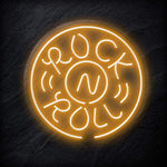 "Rockn Roll Musik" LED Neon Schild - NEONEVERGLOW