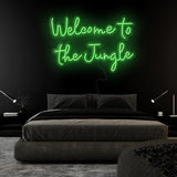 "Welcome To The Jungle" LED Neonschild Sign Schriftzug - NEONEVERGLOW