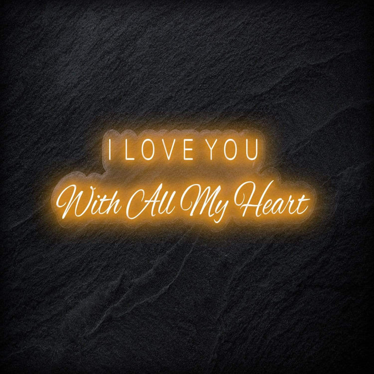 " I Love You " LED Neon Schriftzug - NEONEVERGLOW