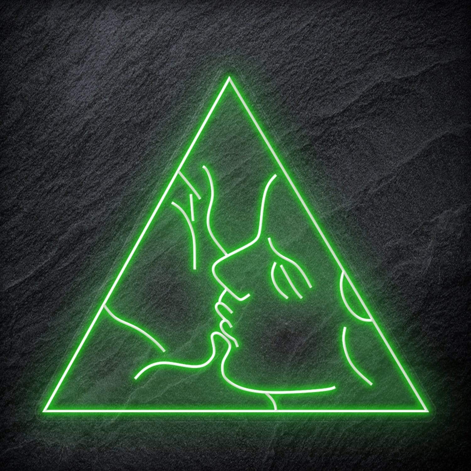 "Kiss" LED Neonschild Schriftzug - NEONEVERGLOW
