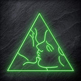 "Kiss" LED Neonschild Schriftzug - NEONEVERGLOW