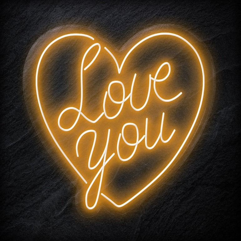 "Love You" LED Neonschild - NEONEVERGLOW