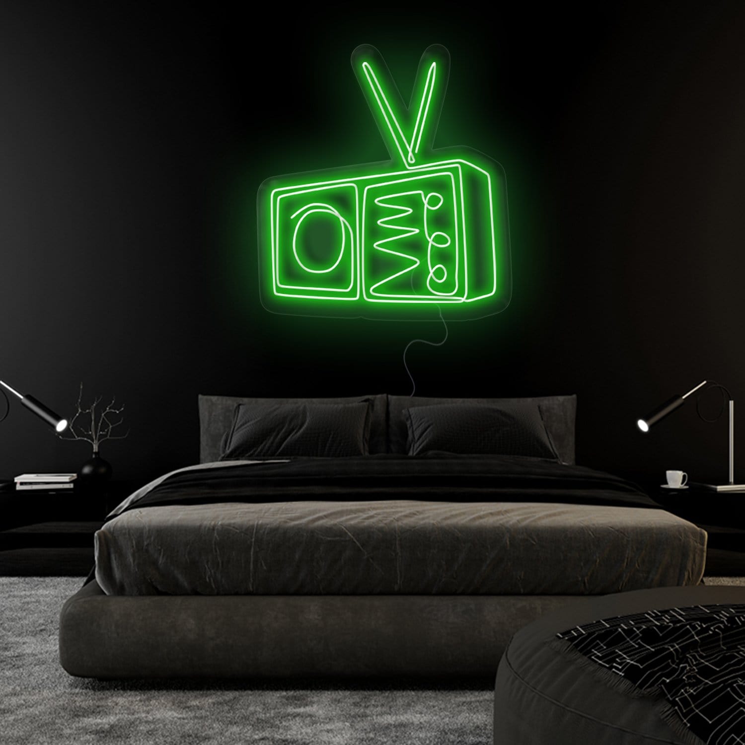 "TV Radio" LED Neonschild Sign - NEONEVERGLOW