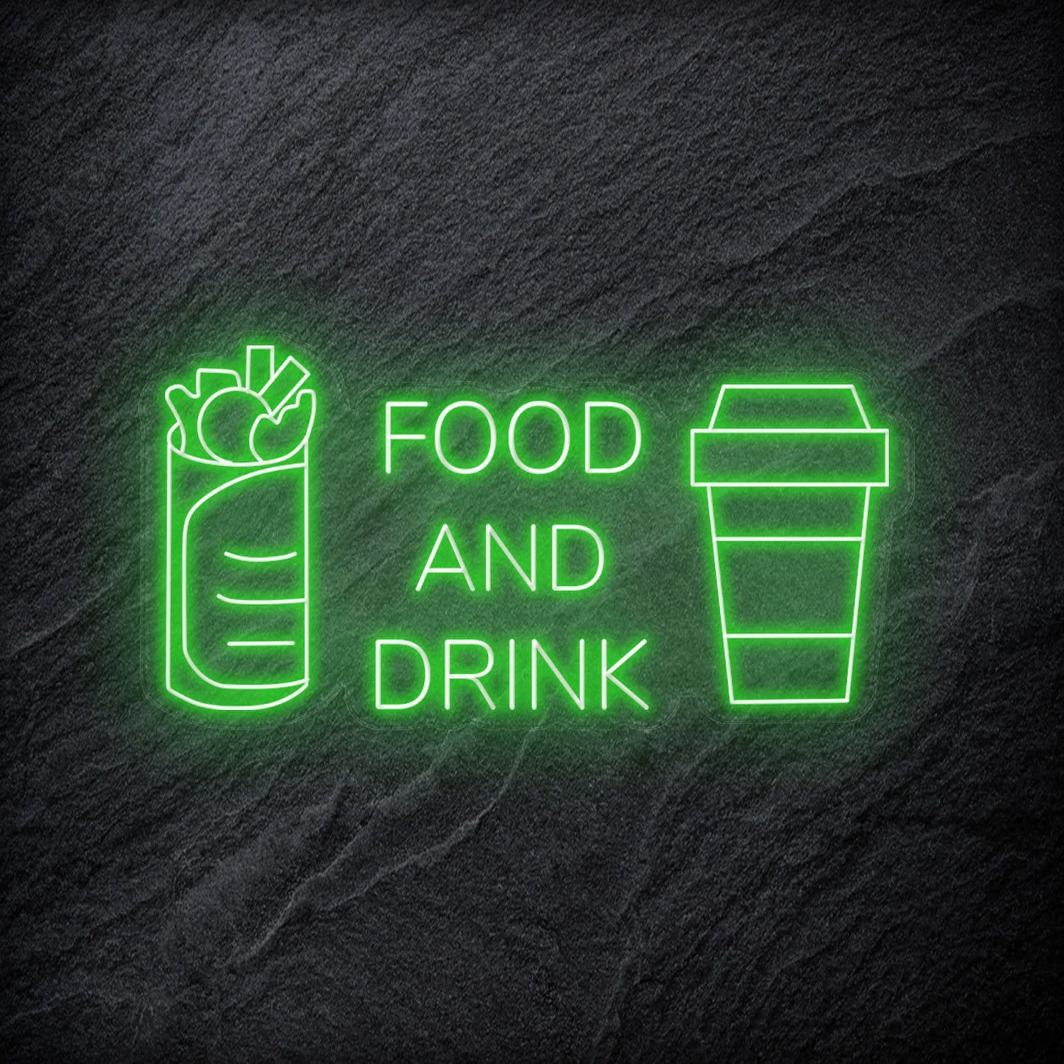 "Food and Drink" LED Neonschild - NEONEVERGLOW