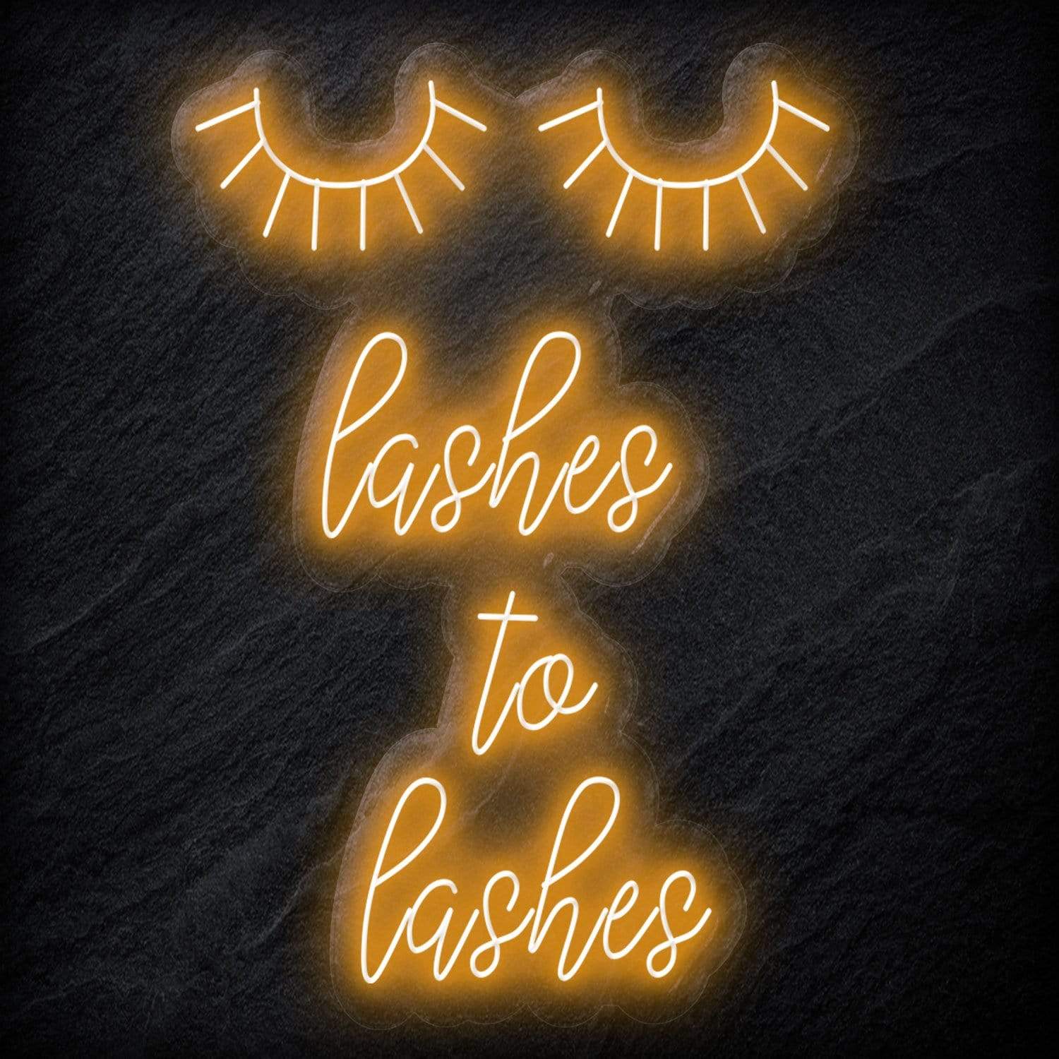 "Lashes to Lashes" LED Neonschild Sign - NEONEVERGLOW