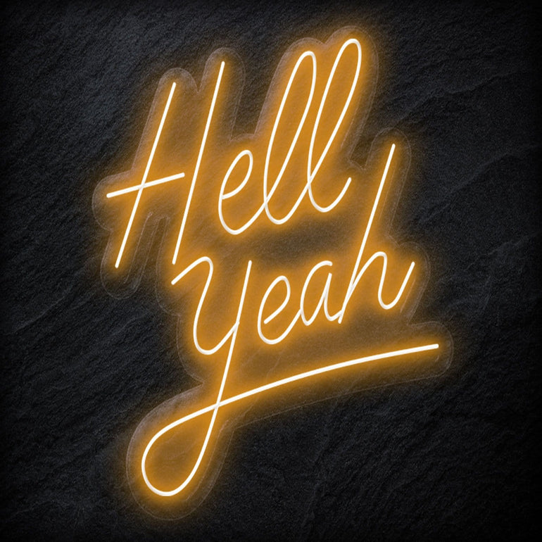 "Hell Yeah" Neon LED Schriftzug - NEONEVERGLOW