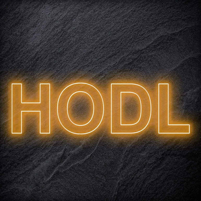 "HODL" LED Neon Schriftzug - NEONEVERGLOW