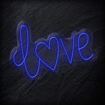 " Love Herz" LED Neon Schriftzug - NEONEVERGLOW
