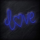 " Love Herz" LED Neon Schriftzug - NEONEVERGLOW