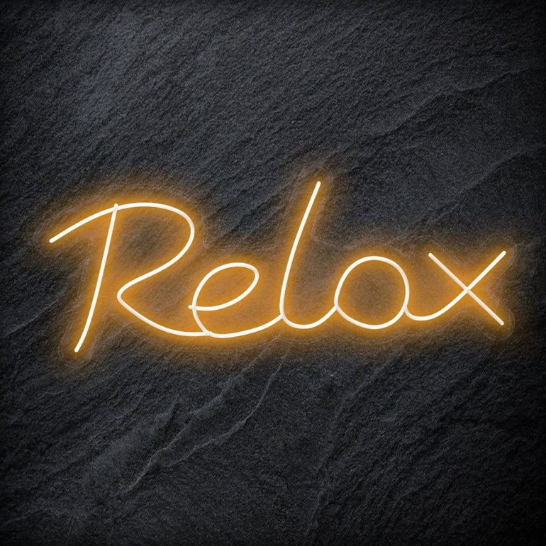 "Relax" LED Neon Sign Schriftzug - NEONEVERGLOW