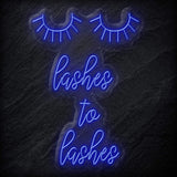 "Lashes to Lashes" LED Neonschild Sign - NEONEVERGLOW
