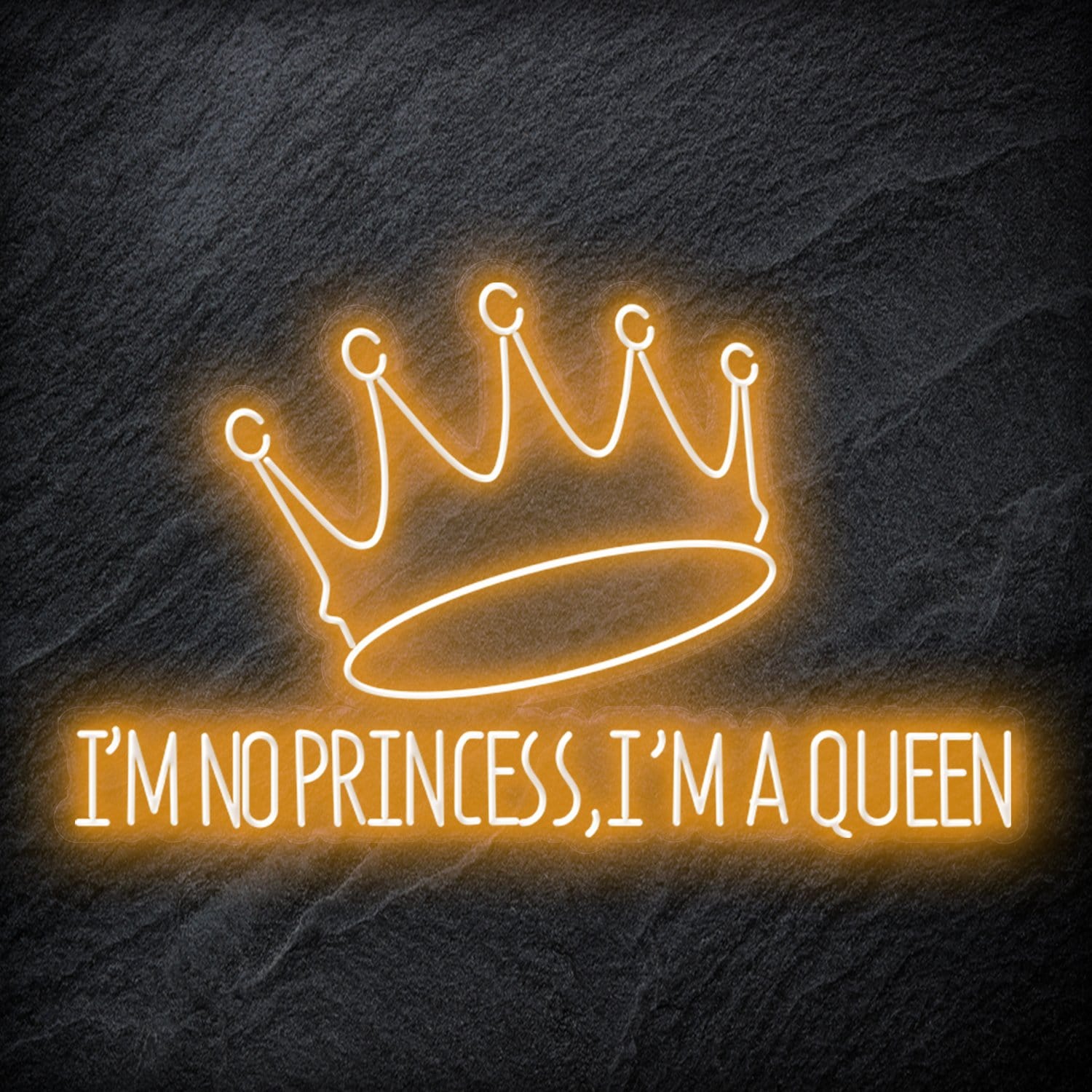 " I´M No Princess" LED Neonschild - NEONEVERGLOW
