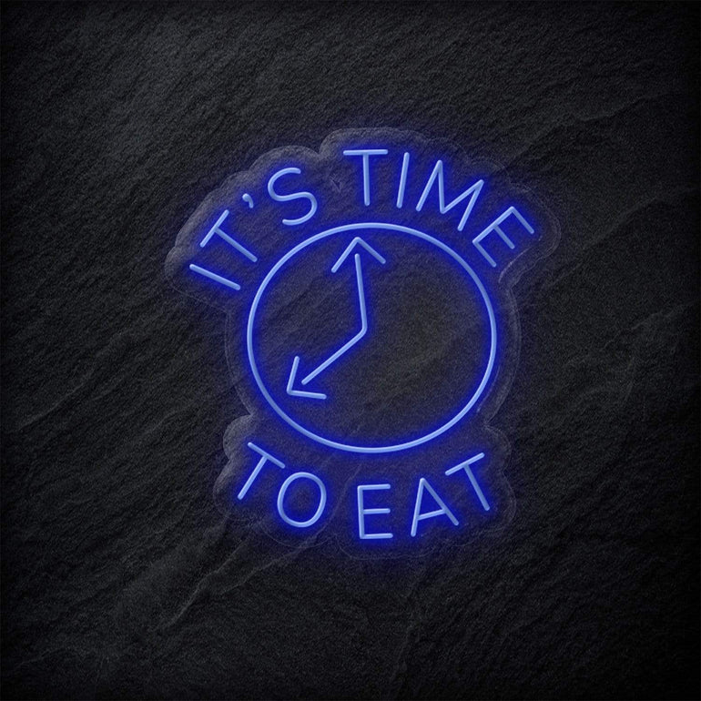 "It´s Time To Eat" LED Neon Schild - NEONEVERGLOW