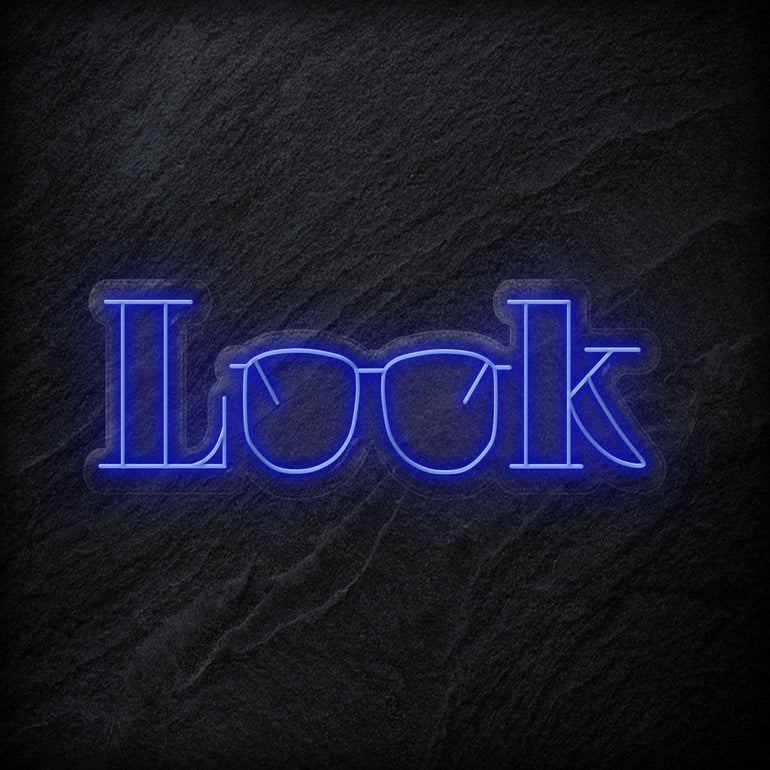 "Look" LED Neonschild Sign - NEONEVERGLOW