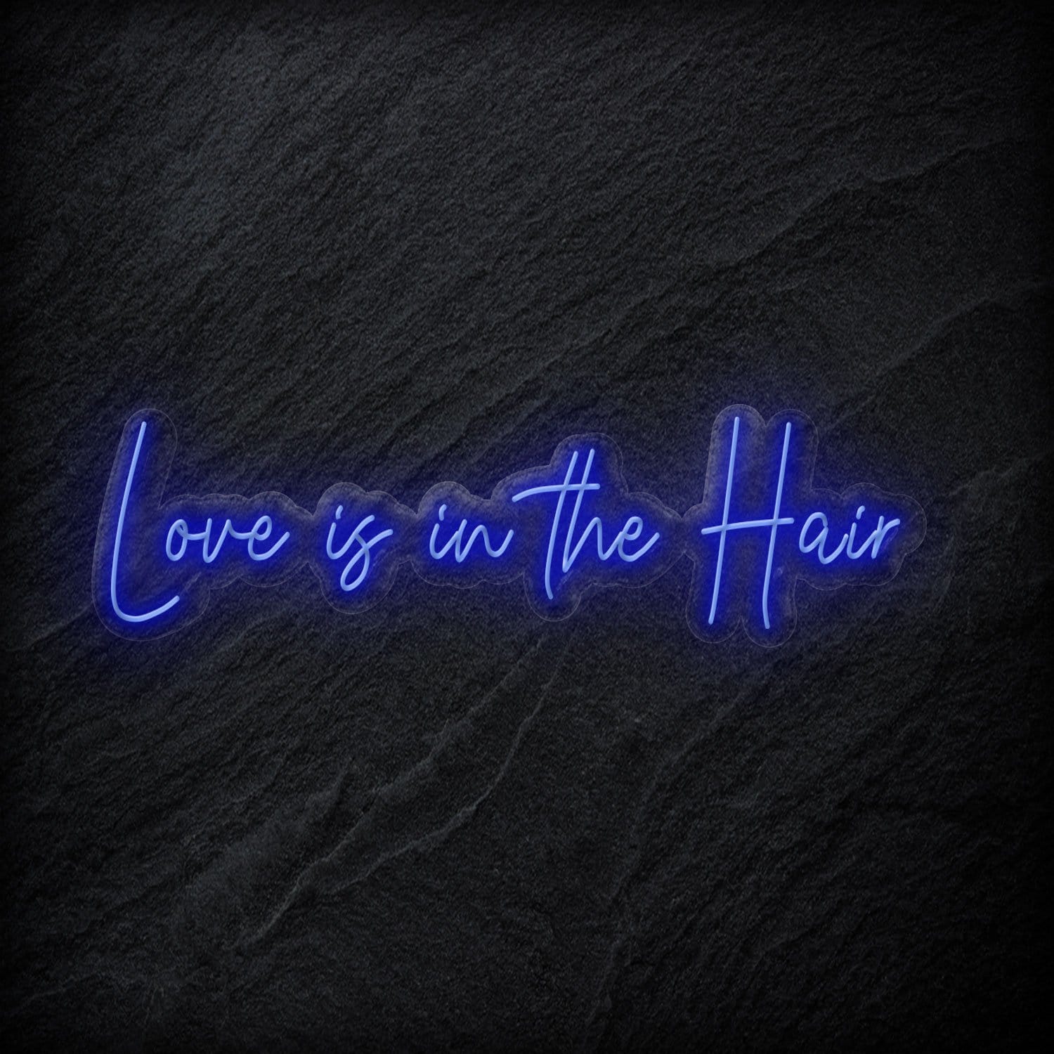 "Love Is in The Hair" LED  Neon Sign Schriftzug - NEONEVERGLOW